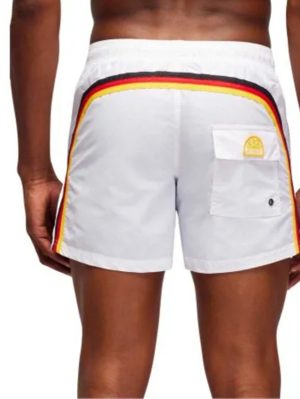 Sundek SHORT SWIM SHORTS ELASTICATED WAISTBAND ICONIC TAFFETA White Large